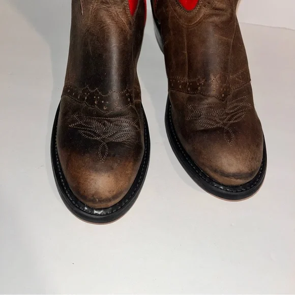 NEW Old West Roper Boots Leather Size 070 Women's CCY2514G - Picture 3 of 5